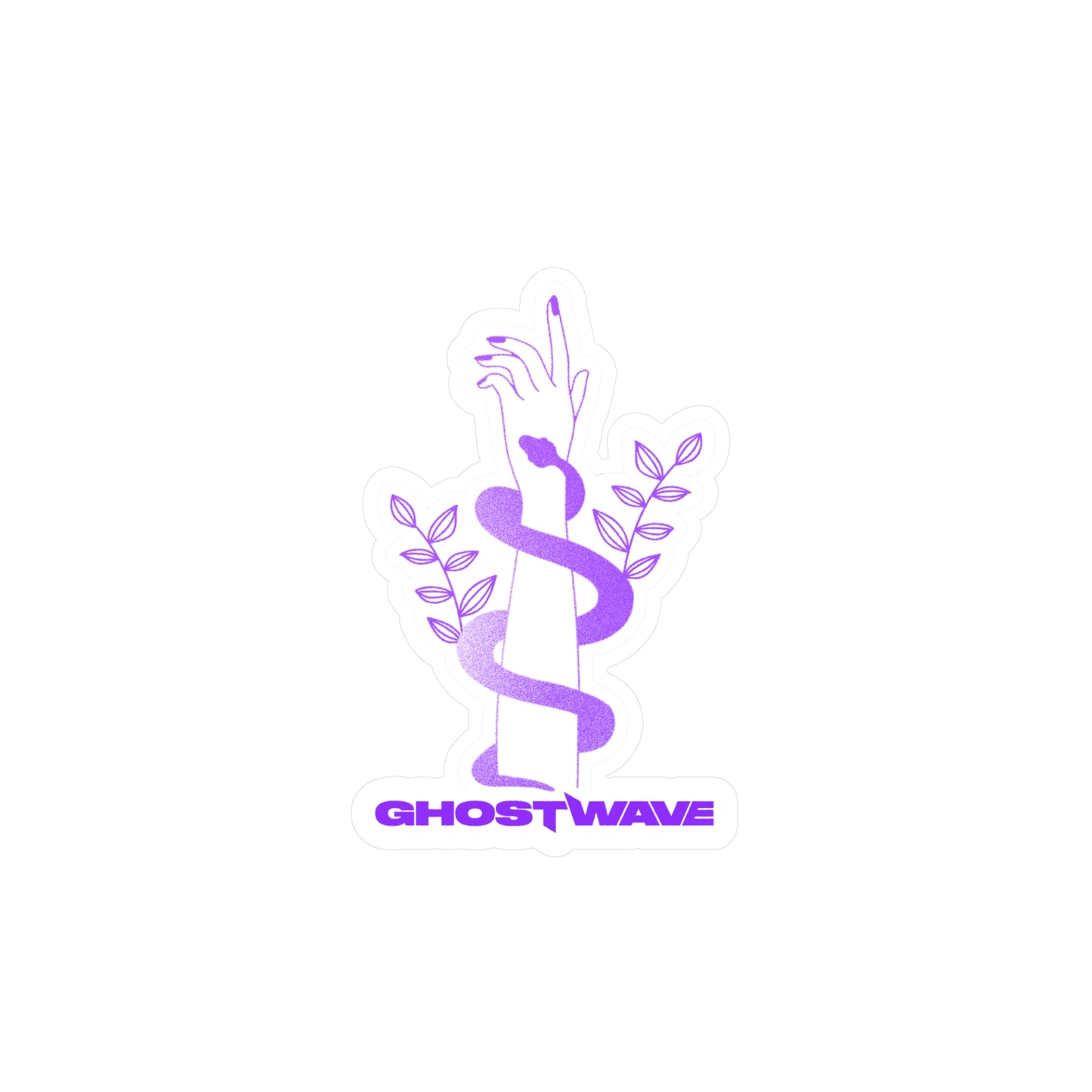 Ghostwave Sticker "Hand" Purple