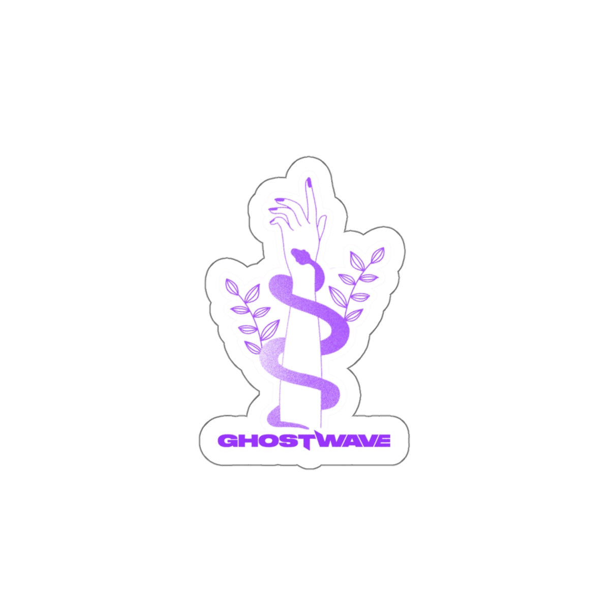 Ghostwave "Hand" Sticker Purple